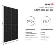 LONGI LR5-72HBD 540W halfcell mono panel