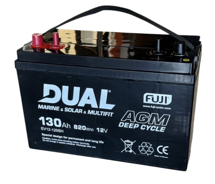 Dual 130Ah akumulatori Baterije 12V Marine Solar Equipment