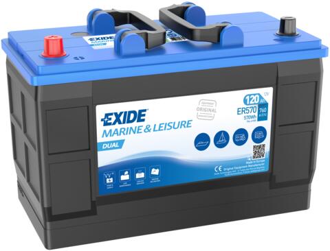 Akumulator EXIDE DUAL 120Ah Marine akumulator baterija ER570