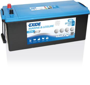Akumulatori EXIDE DUAL AGM 180Ah MARINE baterije EP1500