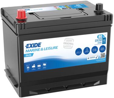 Akumulator EXIDE DUAL 80Ah Marine akumulator baterija ER350
